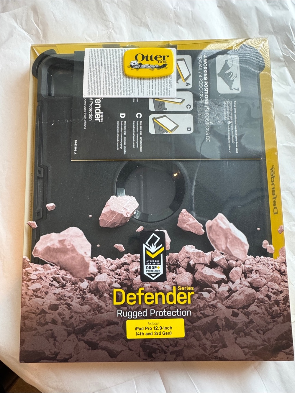 OtterBox Defender Series Rugged iPad Case - Black & Yellow Accents